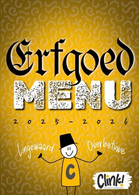Erfgoedmenu Clink!