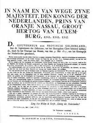 Proclamatie van 1816