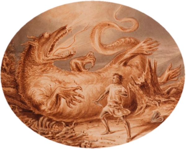 Gelderse draak door A.W.M.C. Verheull, 1869